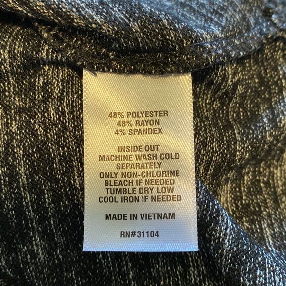 Zelos Heathered Black/White Top Women's Medium - Picture 6 of 6